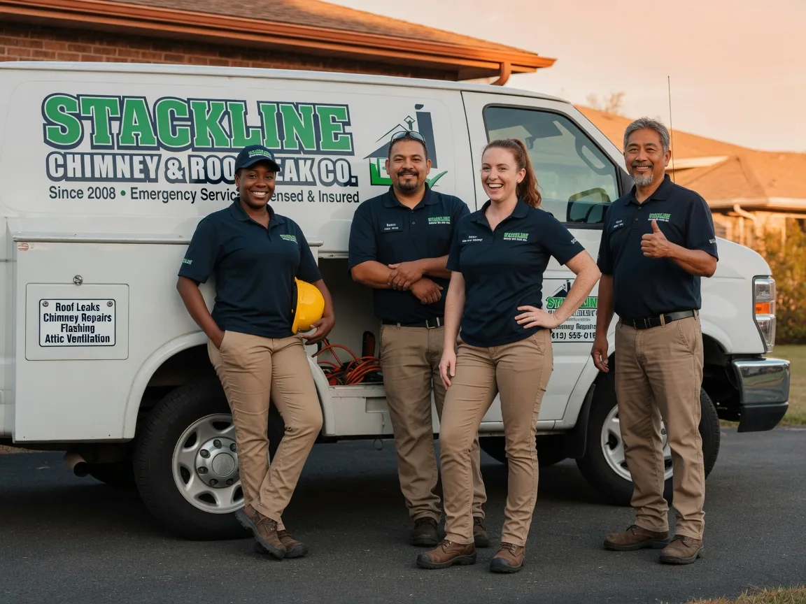 Chimney flashing repair company in Cherry Valley, IL